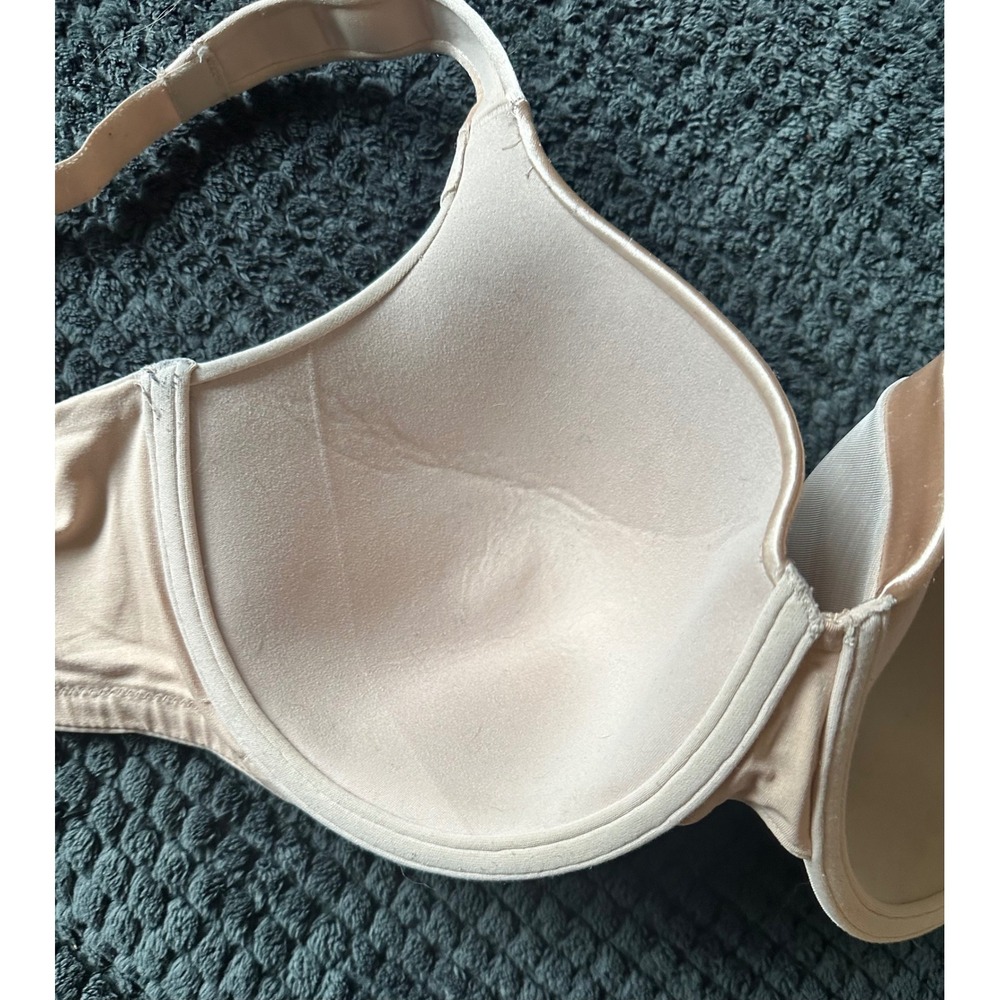 Vanity Fair Beauty Back Full Figure Underwire Bra 36DD Beige 76338 Rhinestone - Picture 8 of 9